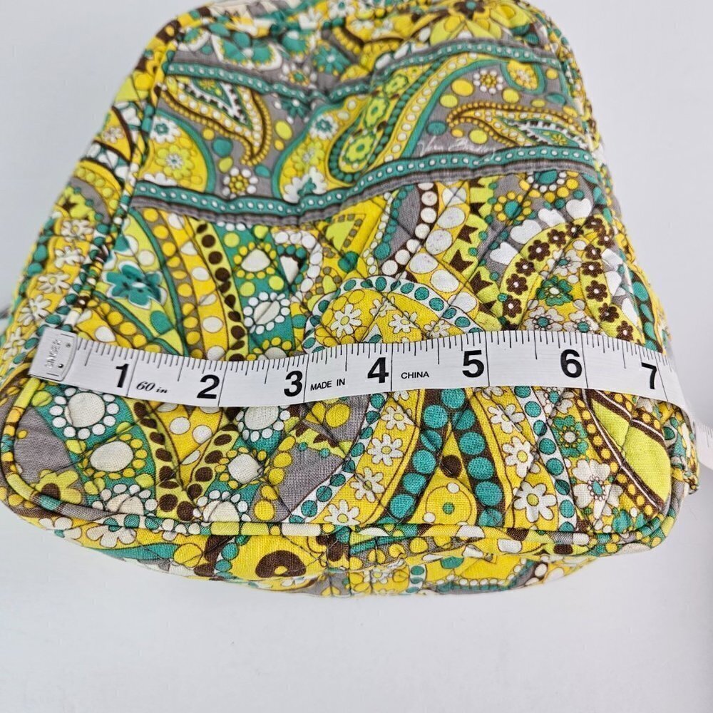 Vera Bradley Lunch Bunch Lemon Parfait Yellow Paisley Lined Lunch Bag - Picture 6 of 13